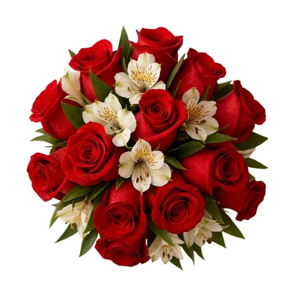 Bouquet de Flores de Rosas e Astromélias Gisele