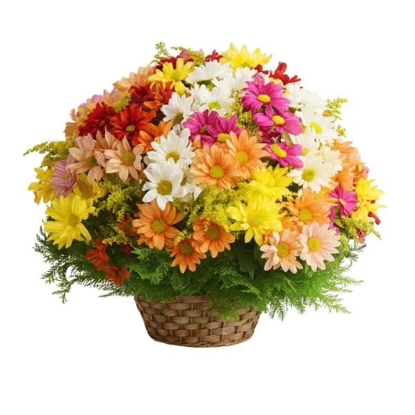 Cesta de Flores do Campo