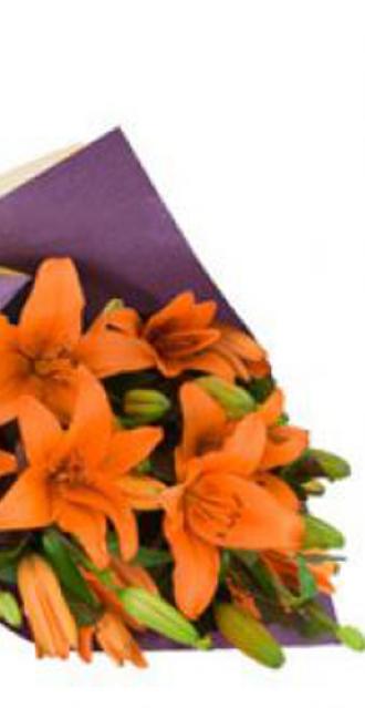 Bouquet de Flores de Lírios - Cores Variadas