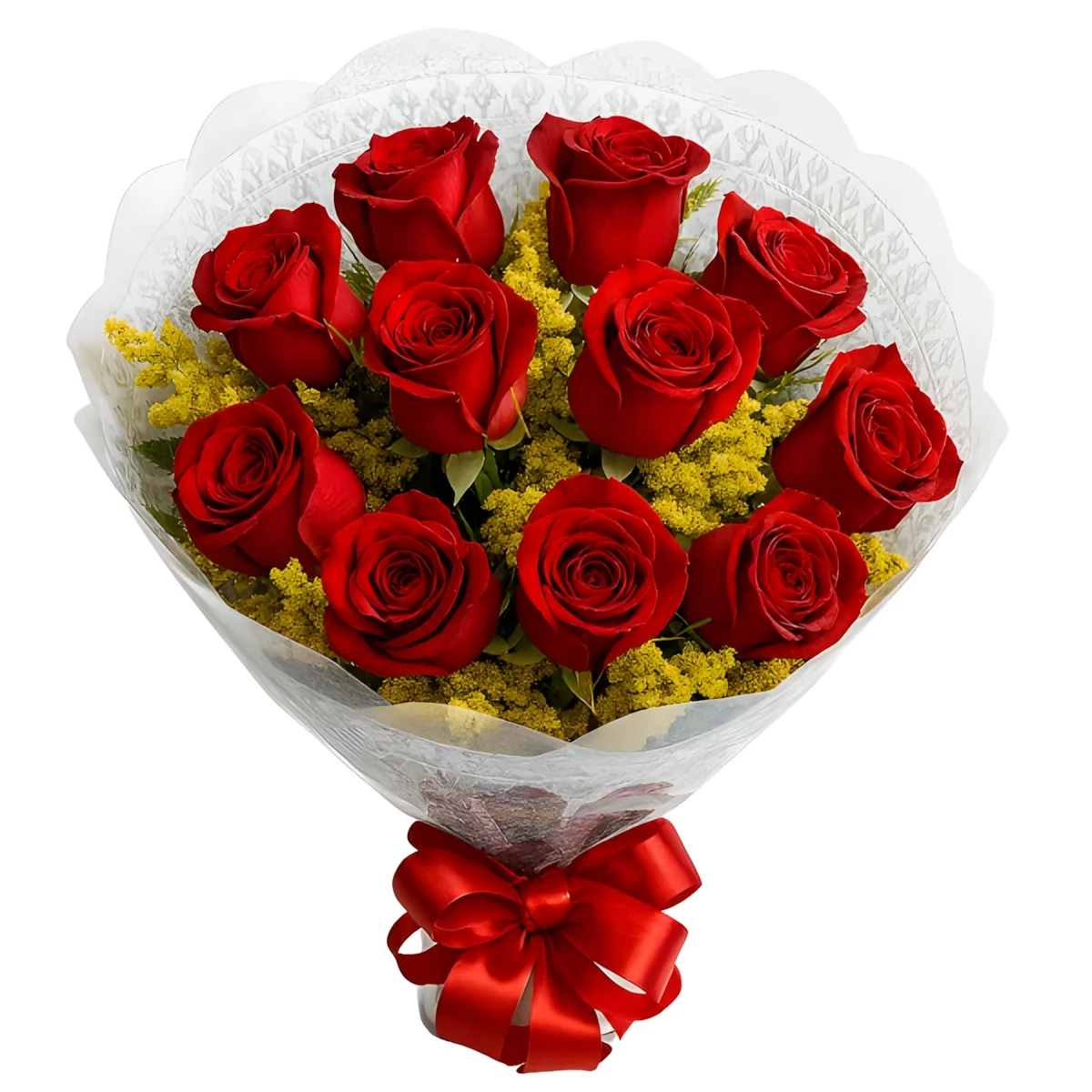 Bouquet com 12 Rosas Nacionais Amanda