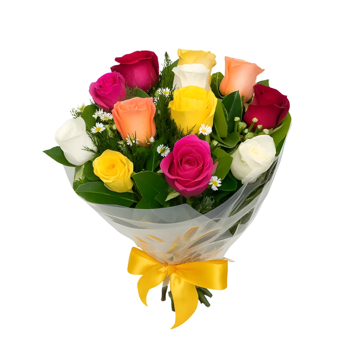 Bouquet de Flores de Rosas Coloridas