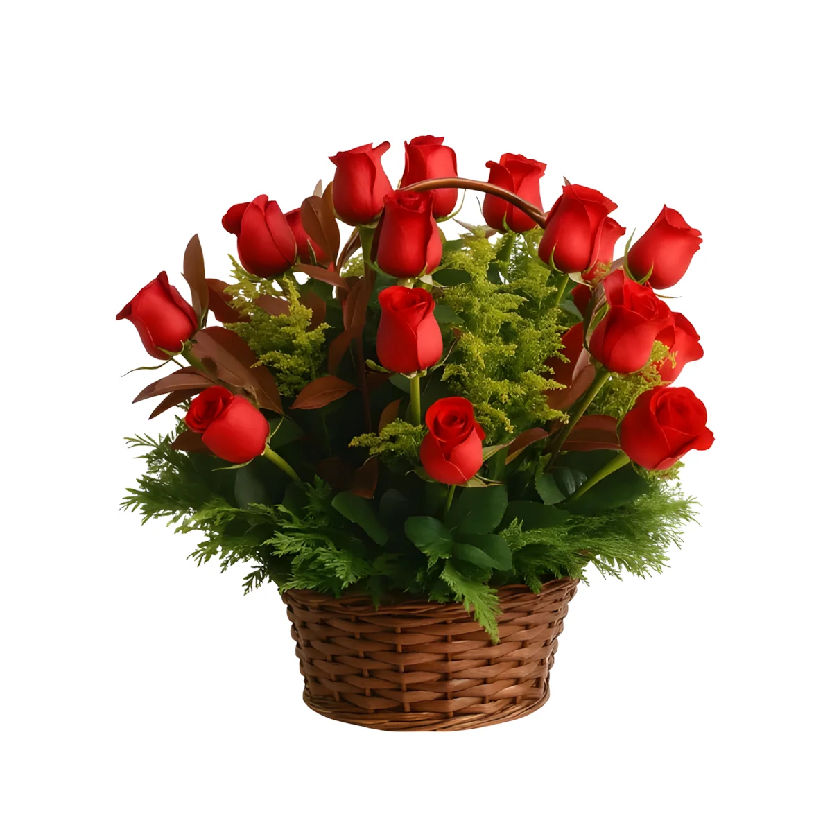 Cesta de Flores de Rosas